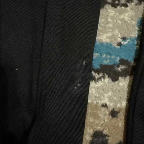 Fantastic Fawn Denim Jacket Pink Smiley Face Fringe Women’s Size Small - Picture 2 of 5